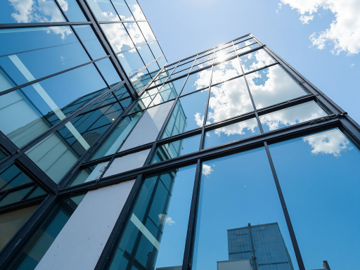 阿克苏市人民医院外景，现代化建筑外观，蓝天白云背景，医院标识清晰可见